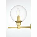 Cling 110 V E12 Four Light Vanity Wall Lamp, Brass CL2958340